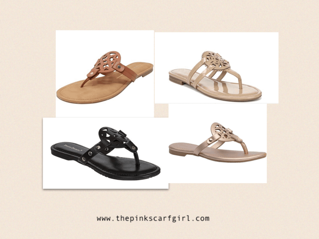 tory burch look alike sandals