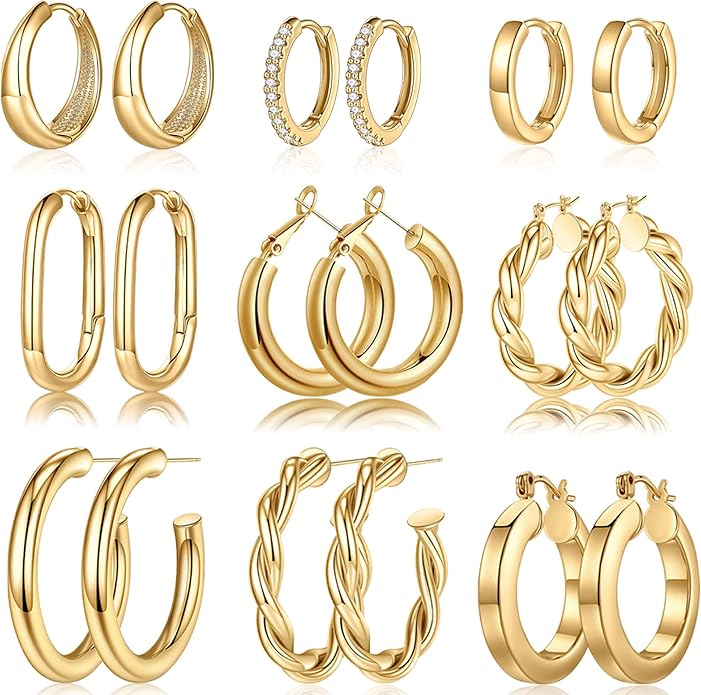 Amazon Gold Hoops